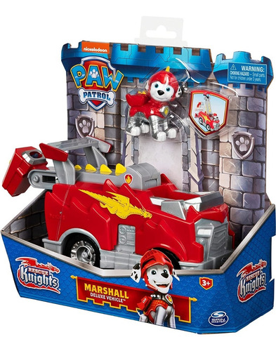Imagen 6 de 8 de Marshall Vehículo Camión Bomberos- Paw Patrol Rescue Knights