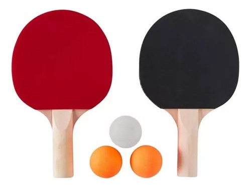 2 Paletas Set + 3 Pelotas Ping Pong