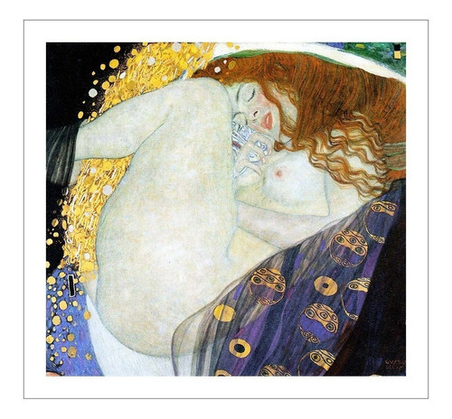 Lamina Fine Art Danae Gustav Klimt  59x59 Mycarte