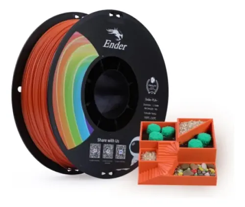 Filamento Pla Creality Ender-Pla+ De 1 Kg En Naranja
