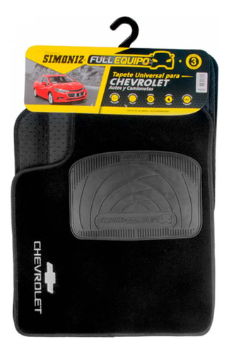 Tapete Tkc Alfombra Universal Chevrolet Negro