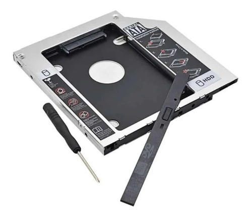 Imagen 2 de 8 de Caddy Segundo Disco Notebook Hdd Sata O Ssd Universal 9,5mm