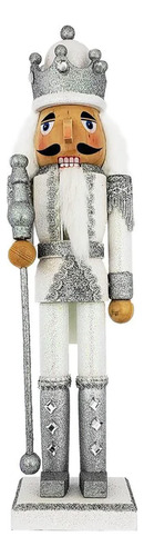 Adornos De Navidad Cascanueces Figura Madera 38 Cm Oro Rosa