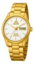 Comprar Relógio Masculino Oremte Original Prova D'água Marca Data Gw Cor Da Correia Dourado Cor Do Fundo Branco