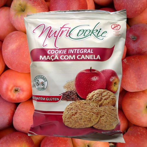 Cookie de Maçã sem Glúten e sem Lactose Nutricookie 120g