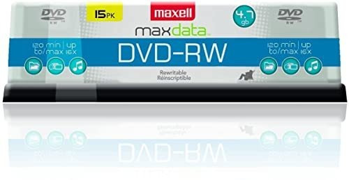 Disco Regrabable Dvd-rw Maxell 4.7 Gb, 2x, Dorado, 