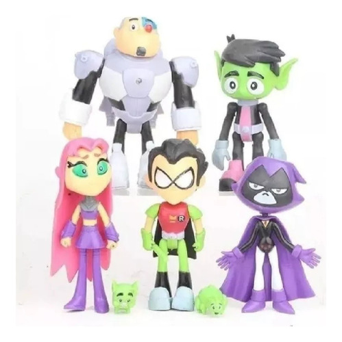 Muñecos Jovenes Titanes Blister X 5 Teen Tintans Go - Robin