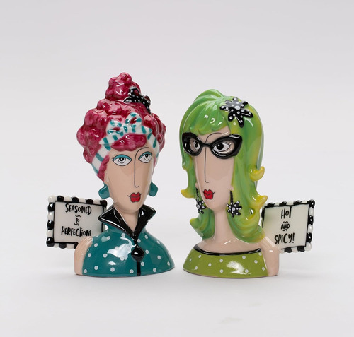 Salero Y Pimentero Picante De Porcelana Fina Dollymama's Lad