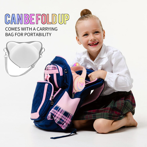 Auriculares Inalámbricos Para Niños Con Micrófono Y Orejas D