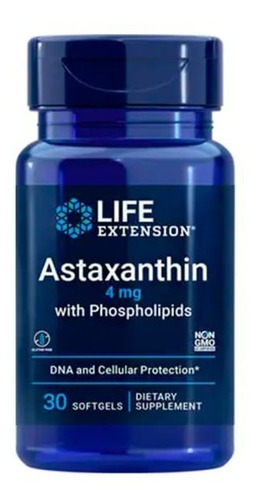Life Extension Astaxantina C/fosfolípidos 30 Softcaps Sfn Sin sabor