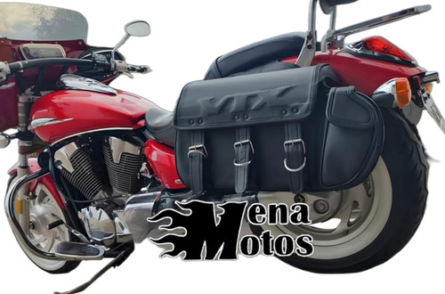 Alforjas Moto Honda Vtx  Jumbo Material Sintético Reforzadas