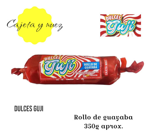 Rollo De Guayaba Relleno De Cajeta Y Nuez (2 Piezas)