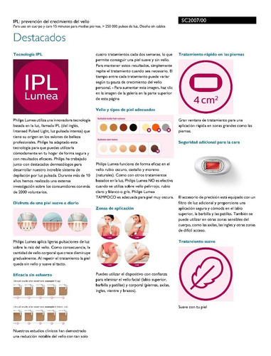 Philips Lumea Ipl Sc2007/00 Prestige Depiladora Láser