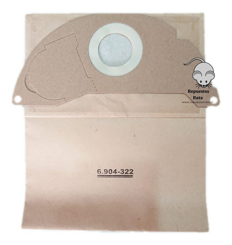 Imagen 1 de 1 de Bolsas Papel Aspiradora Karcher Wd2 Desechable 5 Unidades
