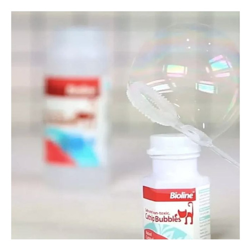 Catnip Bubbles Para Gatos Bioline 17,7 Ml