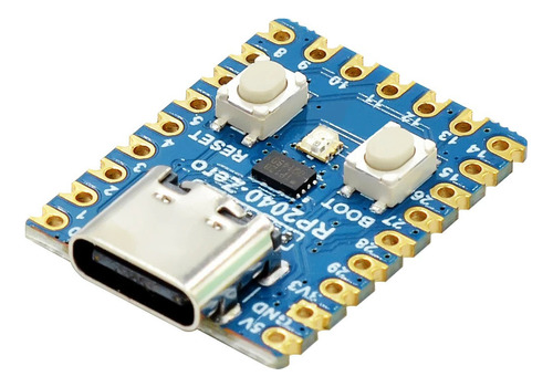 Tarjeta Desarrollo Rp2040 Zero Cortex M0+ Raspberry Pi Usb C