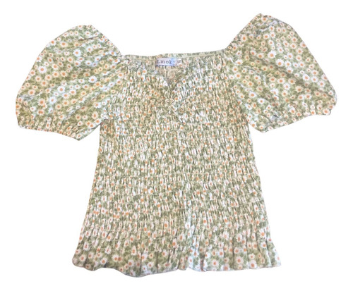 Blusa Verde Estilo Campesino