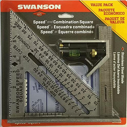 Swanson Tool S0101cb Escuadra Rápida Con Libro Y Escuadra