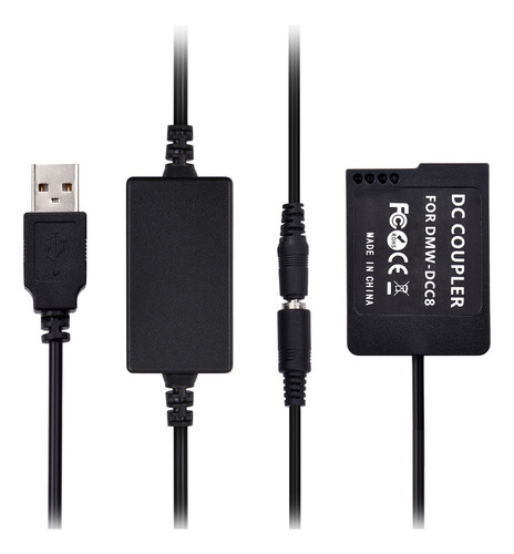 Ca Andoer Dmw-dcc8 - Kit De Alimentación Usb Para Acoplador