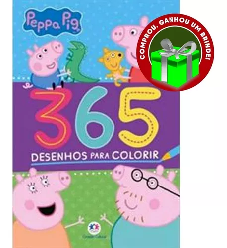 Livro: 365 Atividades e Desenhos Para Colorir - Peppa Pig - Atacado de  Livros