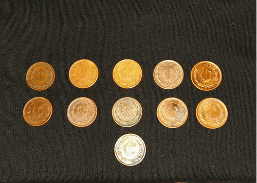 Antiguas Monedas De Un Centavo 1935/41/42/43/45/46/48 