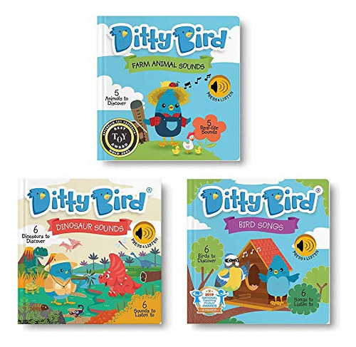 Ditty Bird Baby Sounds Libros: Dinosaur Farm Bird Songs Libr