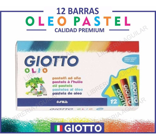 Caja 12 Oleos Pastel Giotto Barras Oleosas Italia