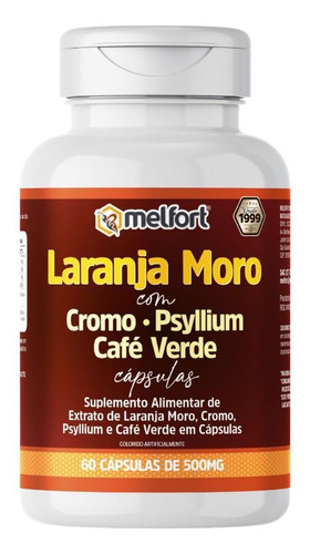 Laranja Moro + Café Verde 500mg 60cps Melforts A