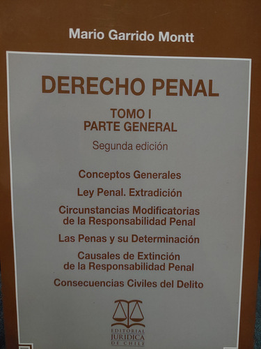 Derecho Penal Parte General Tomo I Mario Garrido