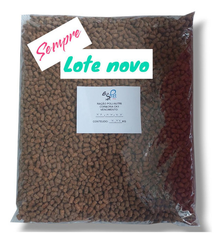 Comida para peixes Ração Polinutri Ck3 à Granel 5kg formato palitos