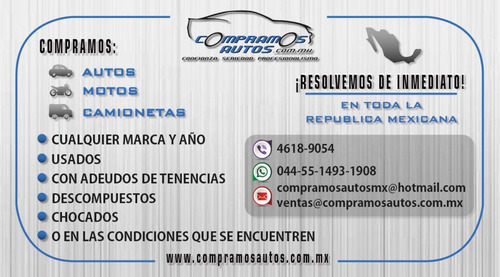 Imagen 3 de 8 de C O M P R O - Autos Cualquier Marca Año Chocados Descompuest
