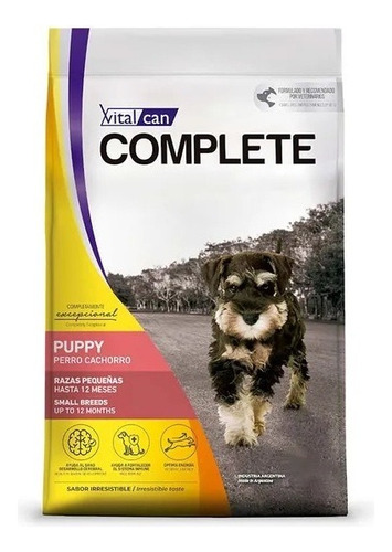 Alimento Vitalcan Complete Cachorro Raza Pequeña 7,5kg