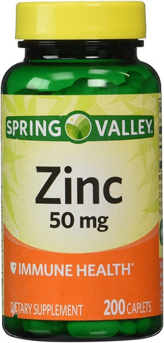 Zinc 50mg 200 Tabletas Premium Alta Potencia Inmunidad Salud Sabor Sin sabor