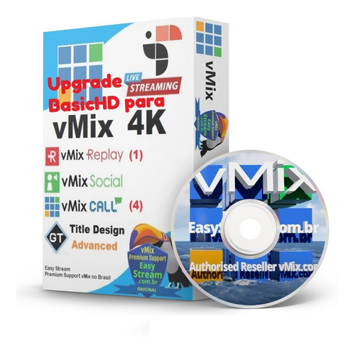 Upgrade Vmix Basichd Para Vmix 4k Oficial 