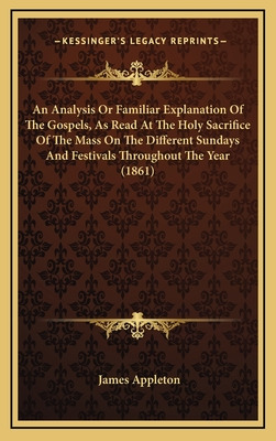 Libro An Analysis Or Familiar Explanation Of The Gospels,...