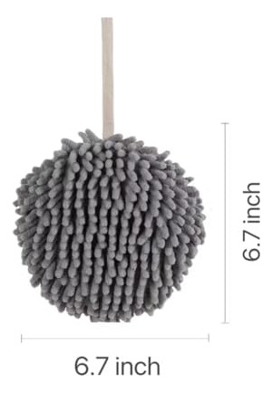 Juego De 2 Toallas Absorbentes De Felpilla Gris