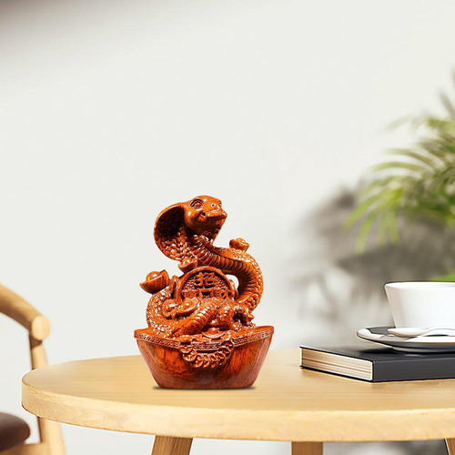 Estatua De Serpiente Tallada En Madera Del Año 2025 Para Esc