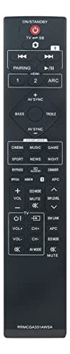 Control Remoto Reemplazo Para Sharp Soundbar Ht-sb602