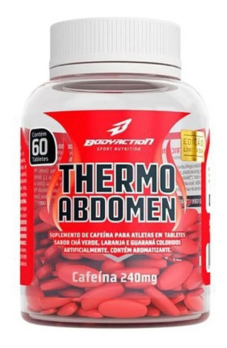 Imagem 1 de 1 de Suplemento em  comprimidos Bodyaction  Thermo Abdomen cafeína em pote 60 un