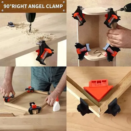 4u Abrazaderas Pinza Ángulo Recto Esquinera Unir Madera