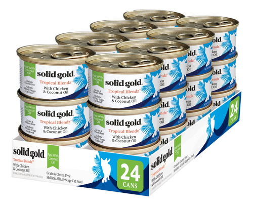 Solid Gold Wet Cat Food Pate Para Gatos Adultos Y Mayores, A