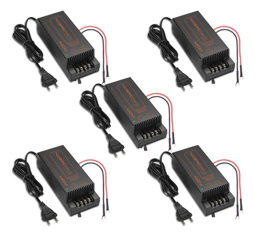 Kit 5 Fontes Nobreak 12v 10a Mcm Cftv / Segurança Eletrônica