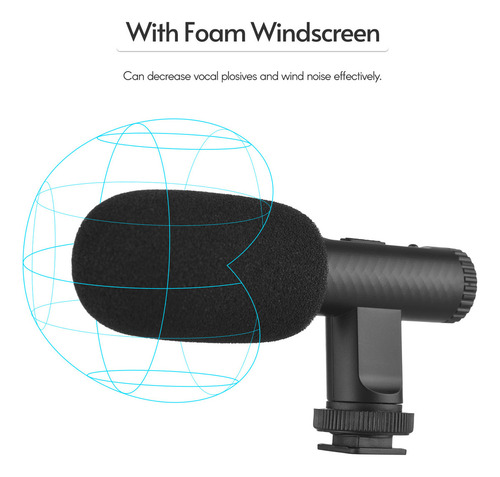 // Micrófono Estéreo Portátil Para Dslr/videocámara Con