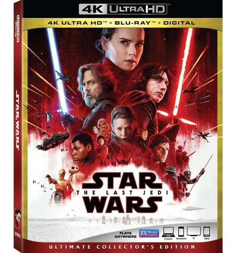 Star Wars: The Last Jedi 4k Ultra Hd +blu-ray Nuevo Original