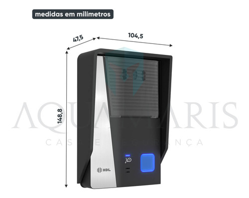 Vídeo Porteiro Eletrônico 3 Pontos Hdl Com App Wifi Connect