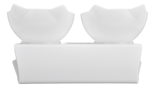 Alimento Para Mascotas Cat Bowl Con Doble Cuello Inclinado 1