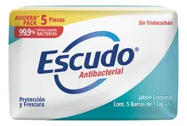 Comprar Jabones En Barra Escudo Antibacterial Protección Y Frescura 5 Barras De 110g