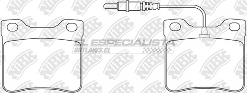 Pastillas De Freno Peugeot 406 1.8 1995 Nibk Tras