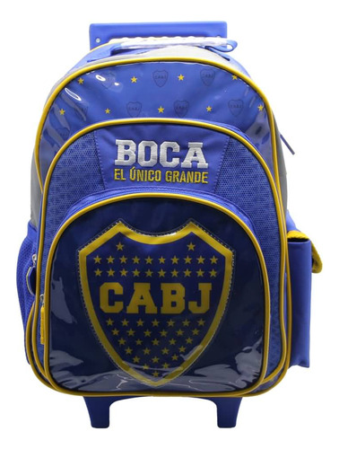 Mochila Boca Jr 16 Pulgadas C/carro Cresko Bo386