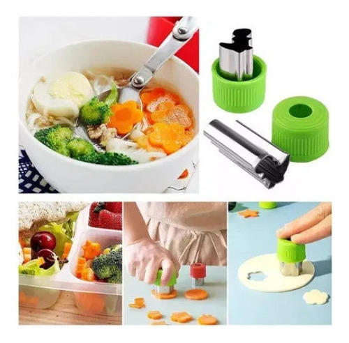Comida Infantil, Molde Doblado Para Cortar Pan De Frutas2024